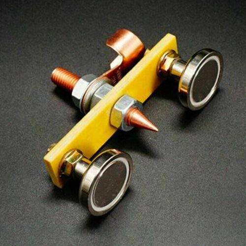 QISF 6 Pcs Magnetic Welding Head, Ground Clamp, Multicolor
