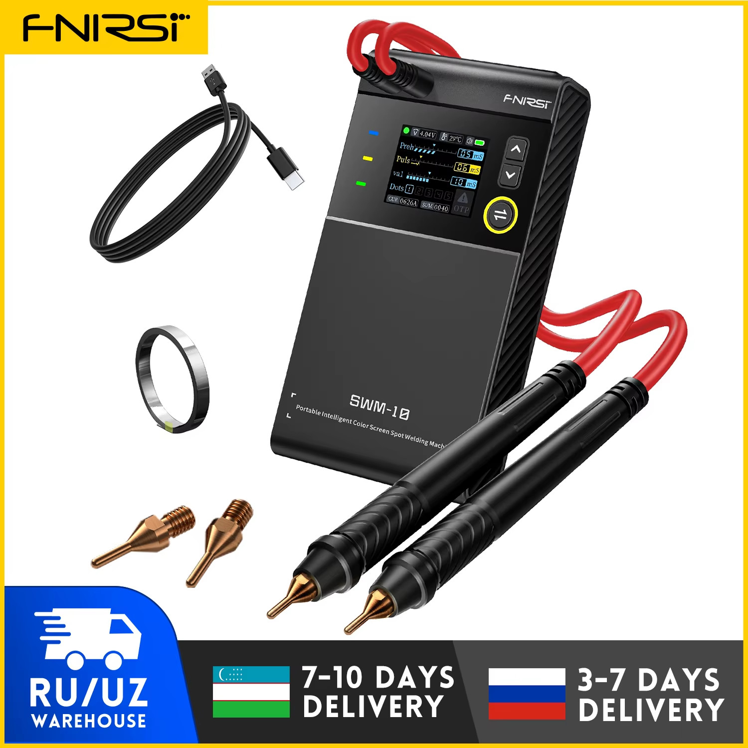 SWM-10 Mini Spot Welder, 5000mAh, for assembling 18650 batteries, 0.25mm