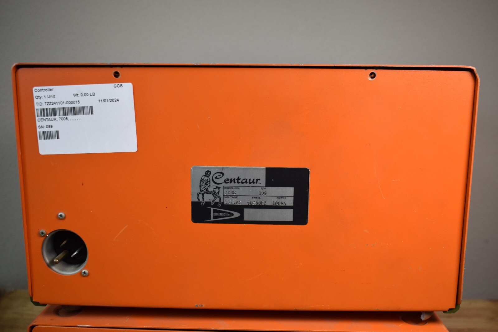Centaur DIMETRICS 7001 CENTAUR 75 + 7008 TIG WELDING CONTROL POWER SUPPLY