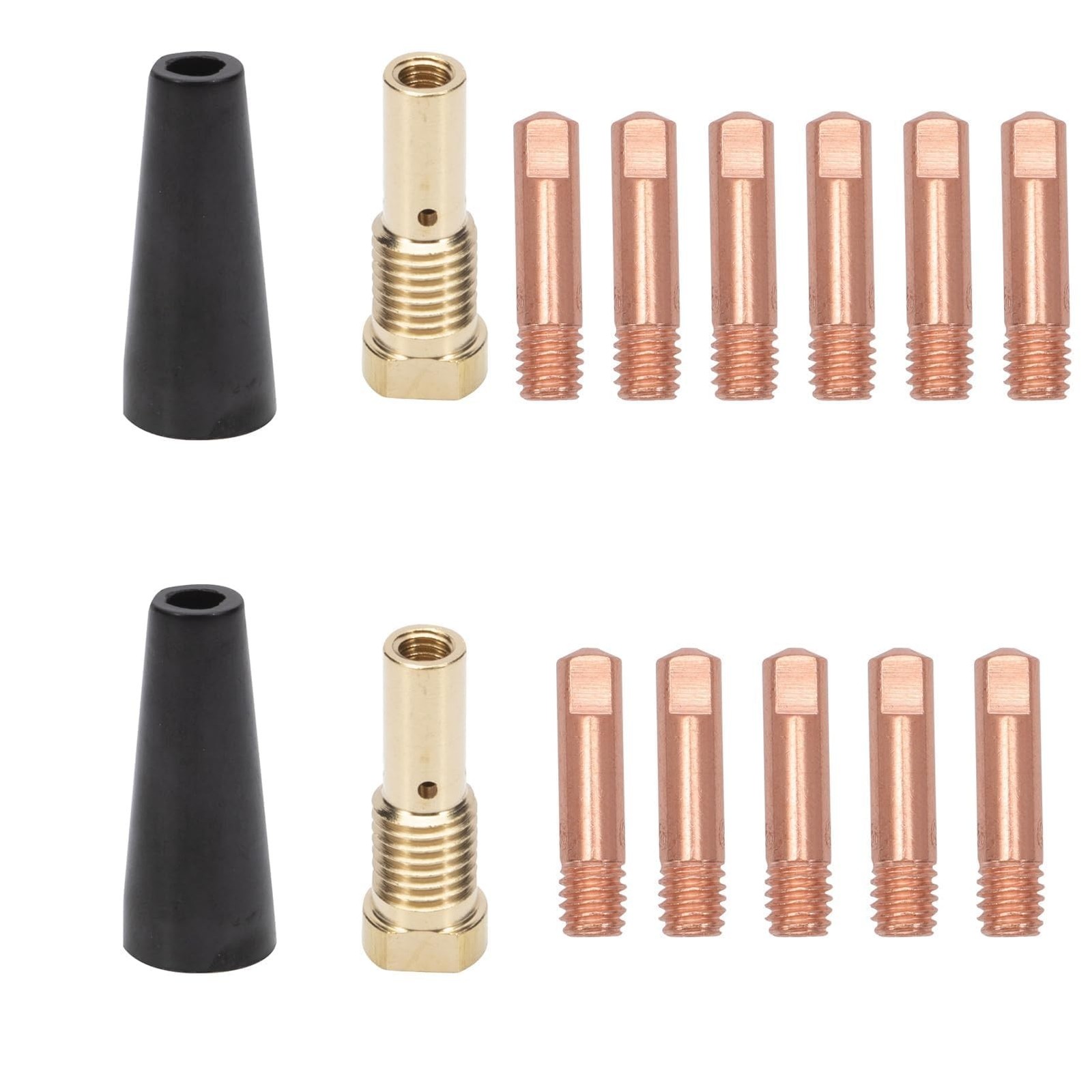 14PCS Flux Core Gasless Nozzle Tips Kit K3493-1 Compatible for Century FC90 8…