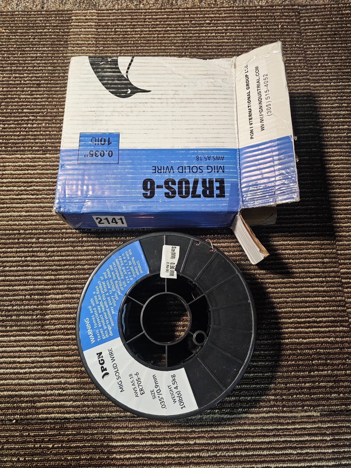 PGN Solid MIG Welding Wire – ER70S-6 .035 Inch Dia. x 10 Pound Spool