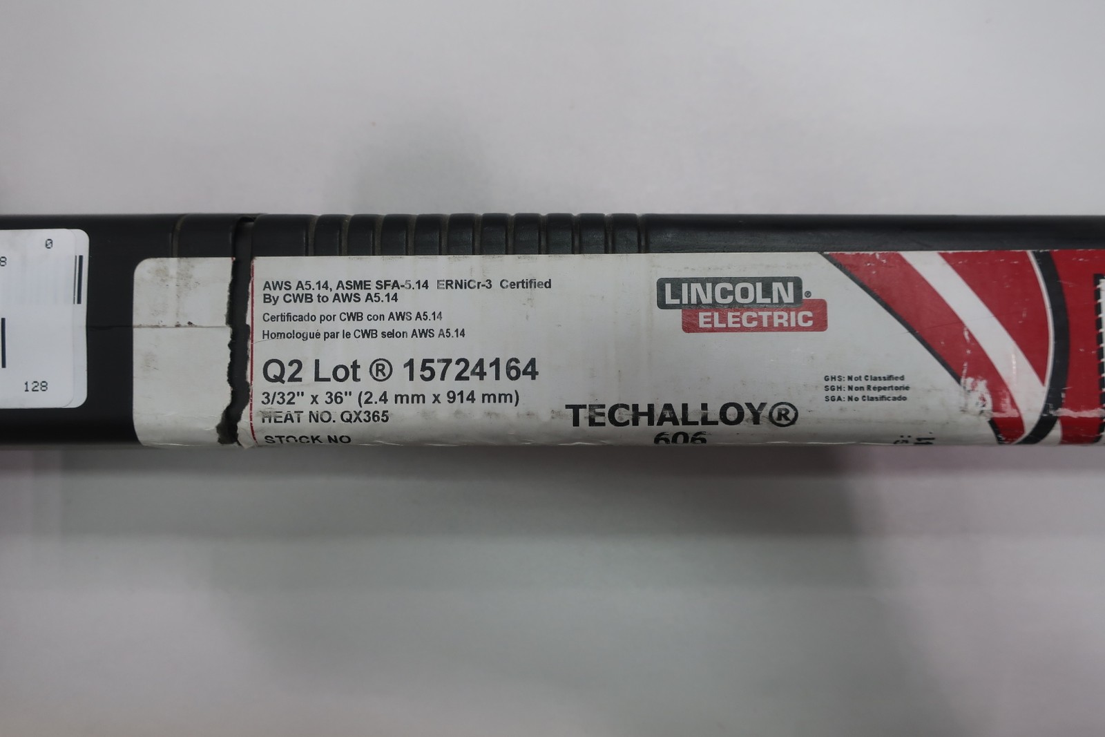 Lincoln Electric TG606093638 Ernicr-3 606 Electrode 3/32in X 36in 10lb