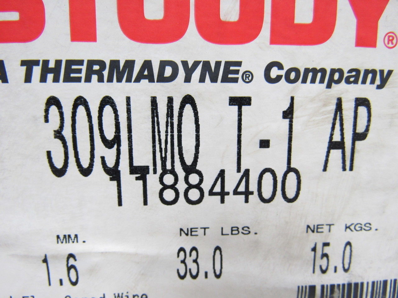 Stoody 309LMO T-1 AP 1/16″ Stainless Flux Core Mig welding Wire 33# Coil