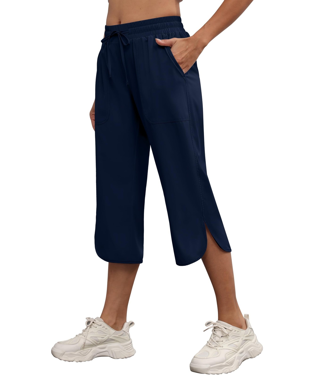 YuKaiChen Women’s Capris Wide Leg Lightweight Quick Dry Pants Hiking Outdoor