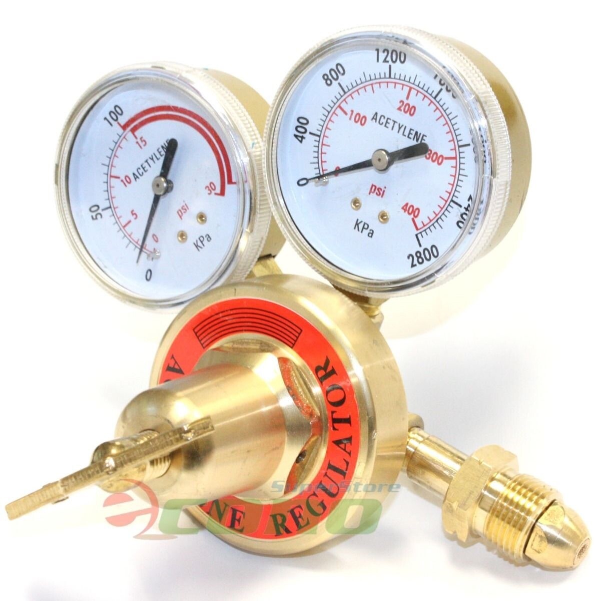 Brass Acetylene Regulator Gauge CGA 510 Welding Gas Victor Type Torch