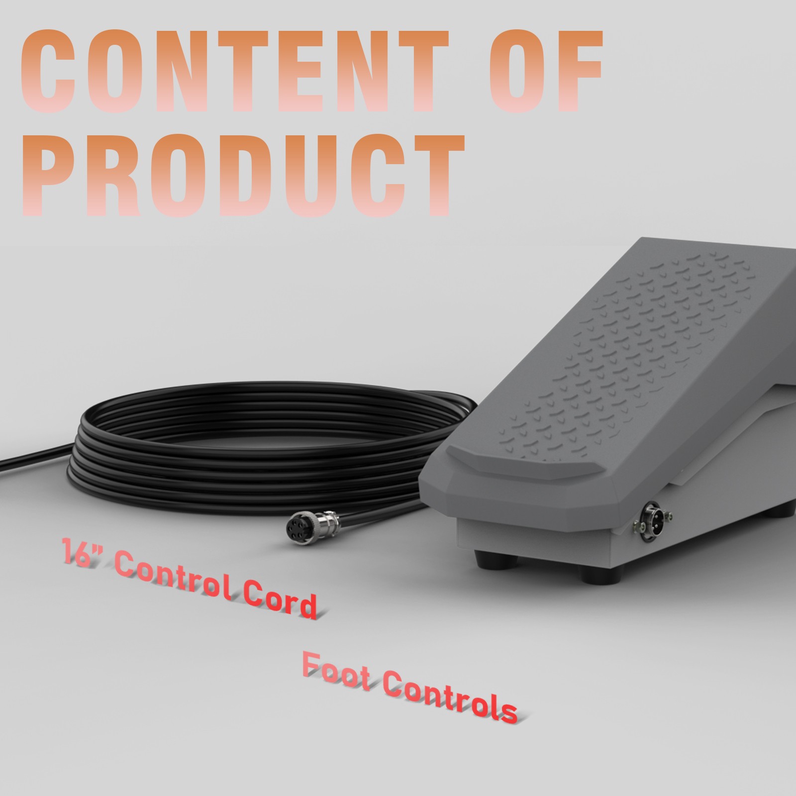 Foot Pedal Compatible with TIG-250P AC/DC, machines with 5-pin torch controls