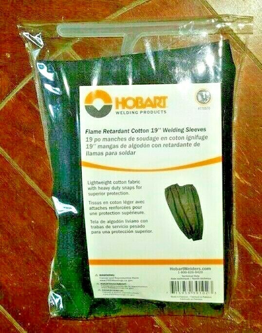 1 Pair of Hobart Flame Retardant Cotton 19″ Welding Sleeves – Item #770570
