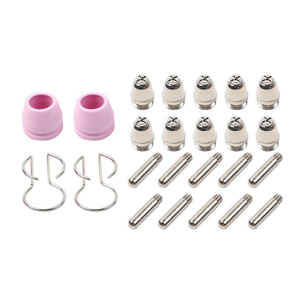 24PC Plasma Cutter Torch Consumables Tip Kit fits SG-55 AG-60 WSD-60 CUT50 60Amp