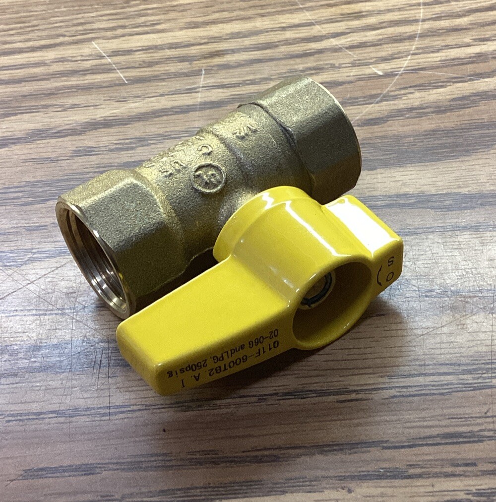 NOB Q11F-600TB2 3/4″ Brass Gas Ball Valve 250PSIG 02-06G