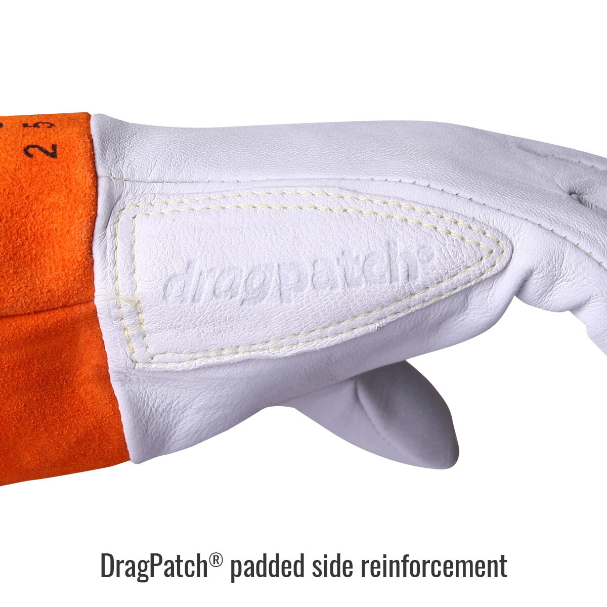 Black Stallion Premium Kidskin TIG Welding Gloves with DragPatch (2XL) (25K)