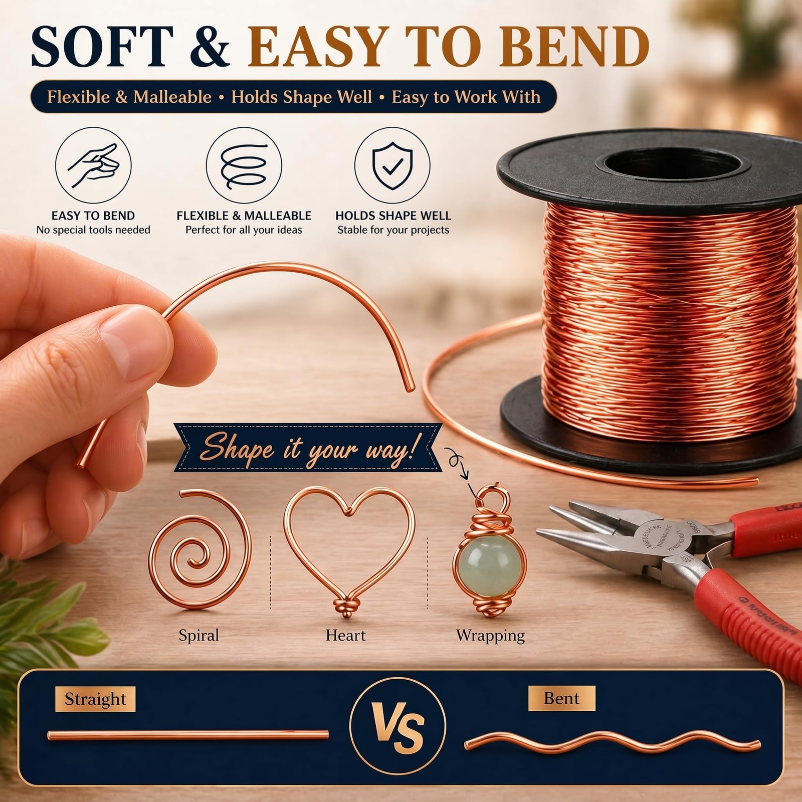 Therwen 100ft 24 Gauge Copper Wire for 24 Gauge, 100ft, as pictures show