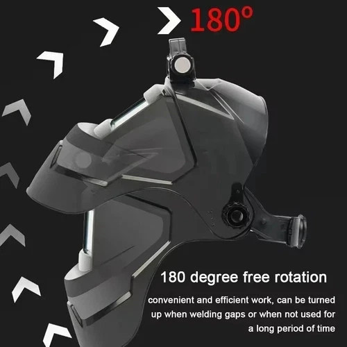 Solar Powered Auto Darkening Welding Helmet – Large View, True Color, High Temp