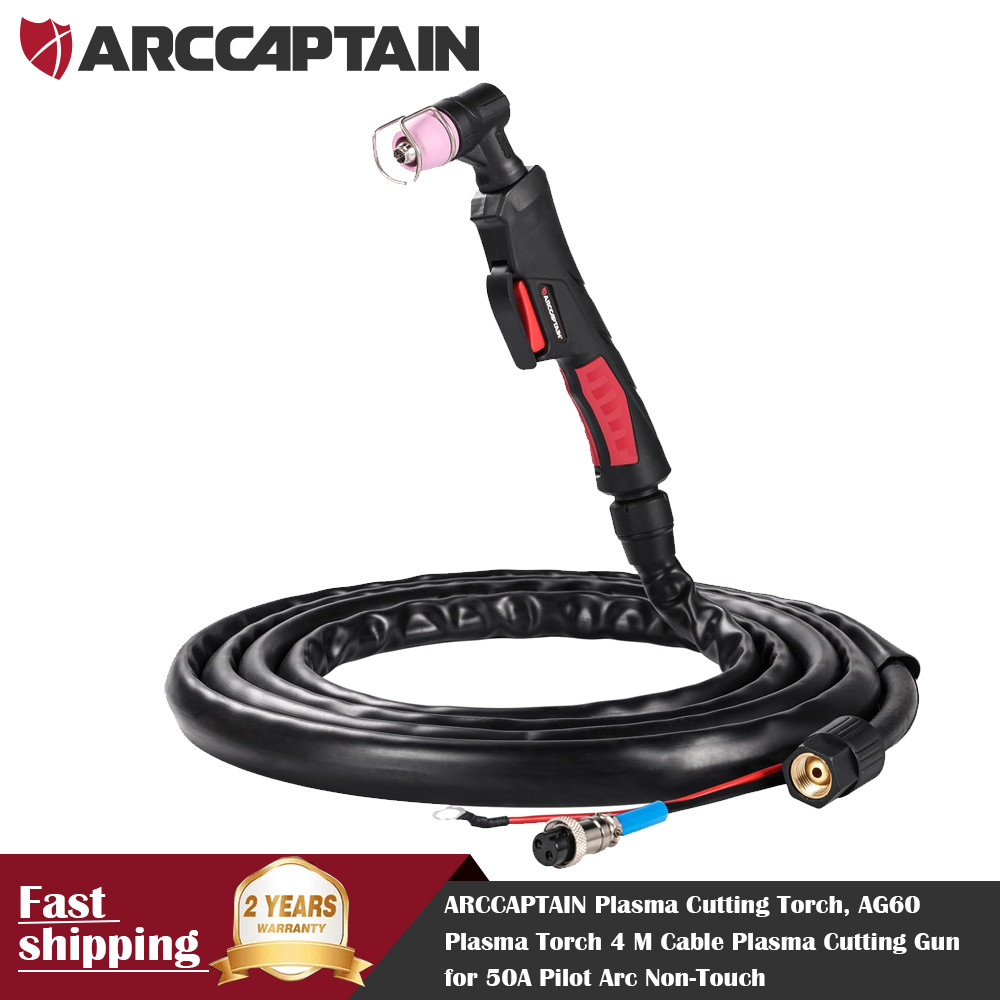 ARCCAPTAIN Plasma Cutting Torch AG60 Plasma Torch 4M for 50A Pilot Arc Non-Touch