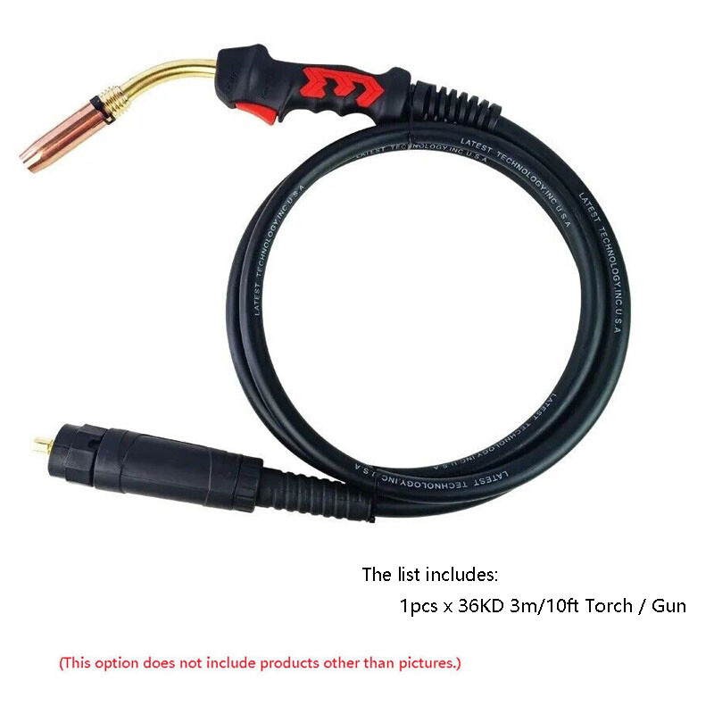 1pcs 3m/5m 36KD Water Cooled Mig Welding Torch Gun For Binzel Type
