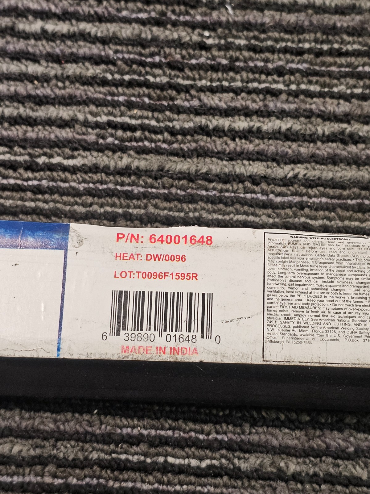 (QTY 3)Radnor 64001648 1/8″ X 36″ ER70S-2 Carbon Steel TIG Rod 10 lb/30 Lb Total