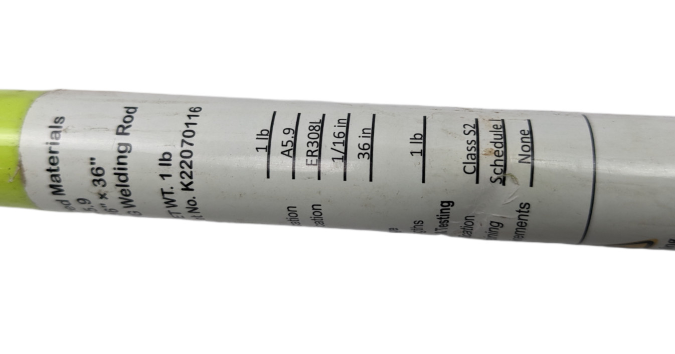 Kunwu ER308L Stainless Steel TIG Welding Rods 1/16″ x 36″ 1 Lb