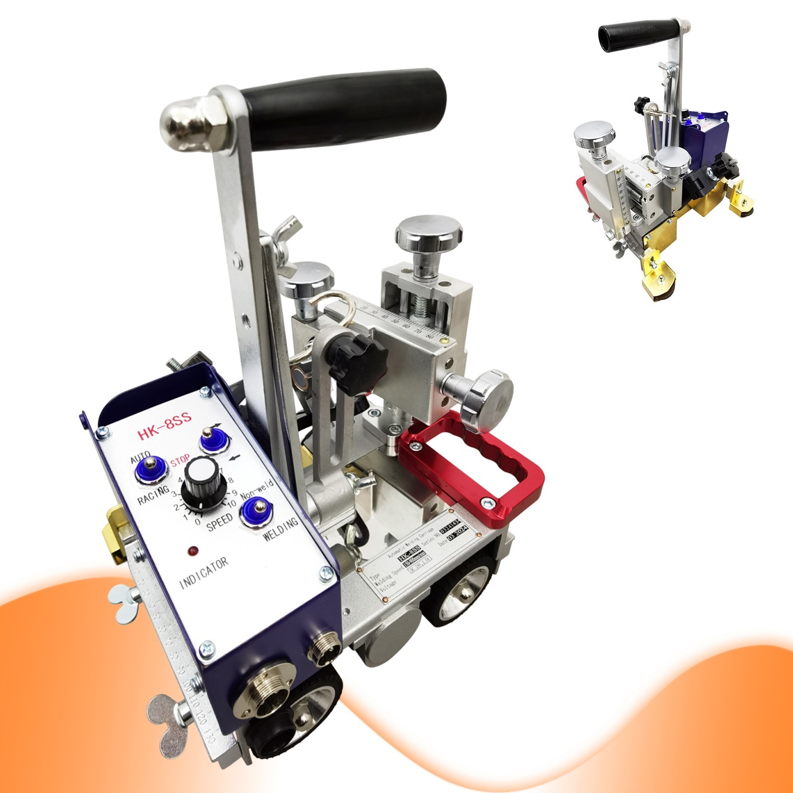 110V HK-8SS Portable Magentic Automatic Welding Machine 5.91-35.43″/min