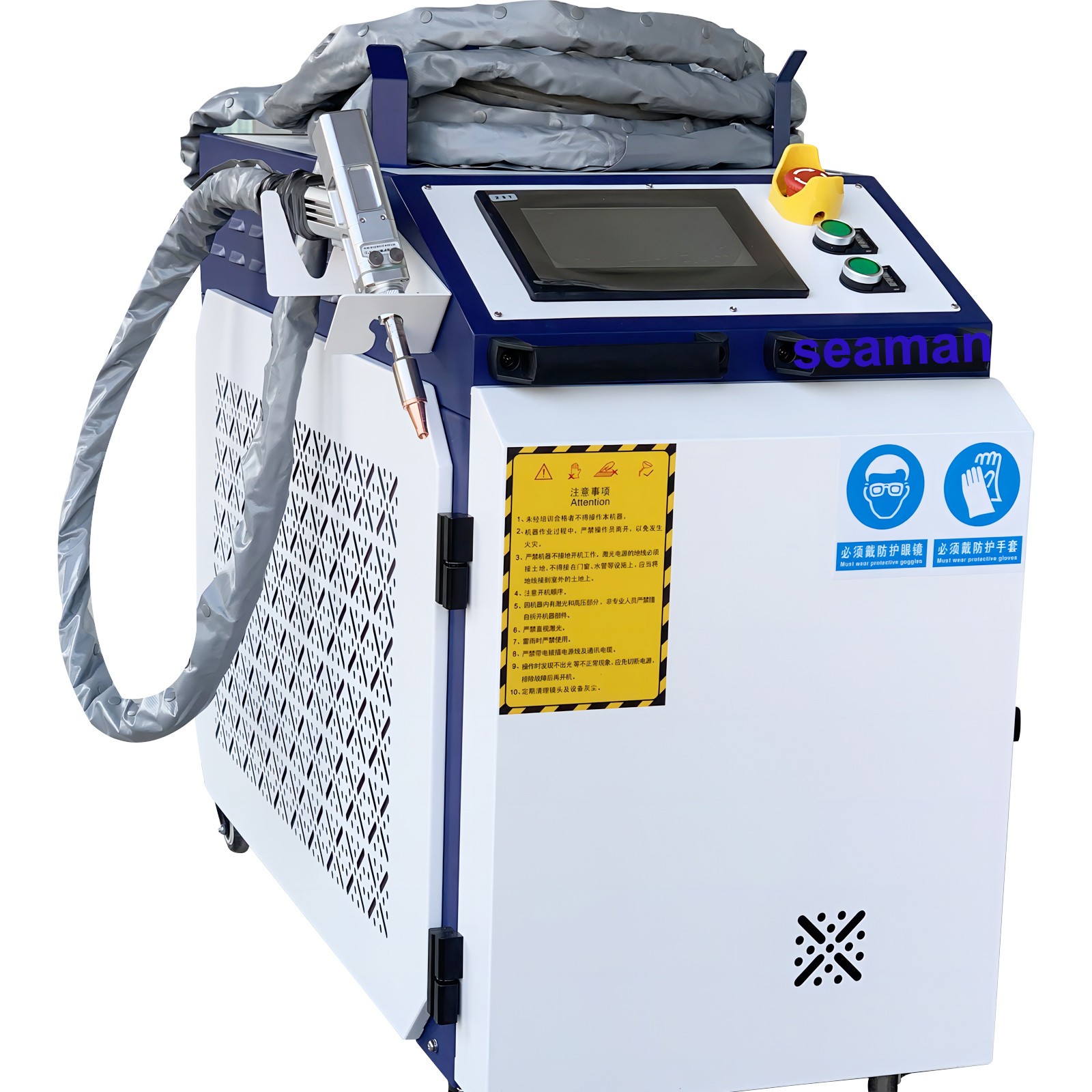 2000W Raycus Fiber Laser Welder 4‑in‑1 Rust Remover Metal Welding US Local Stock