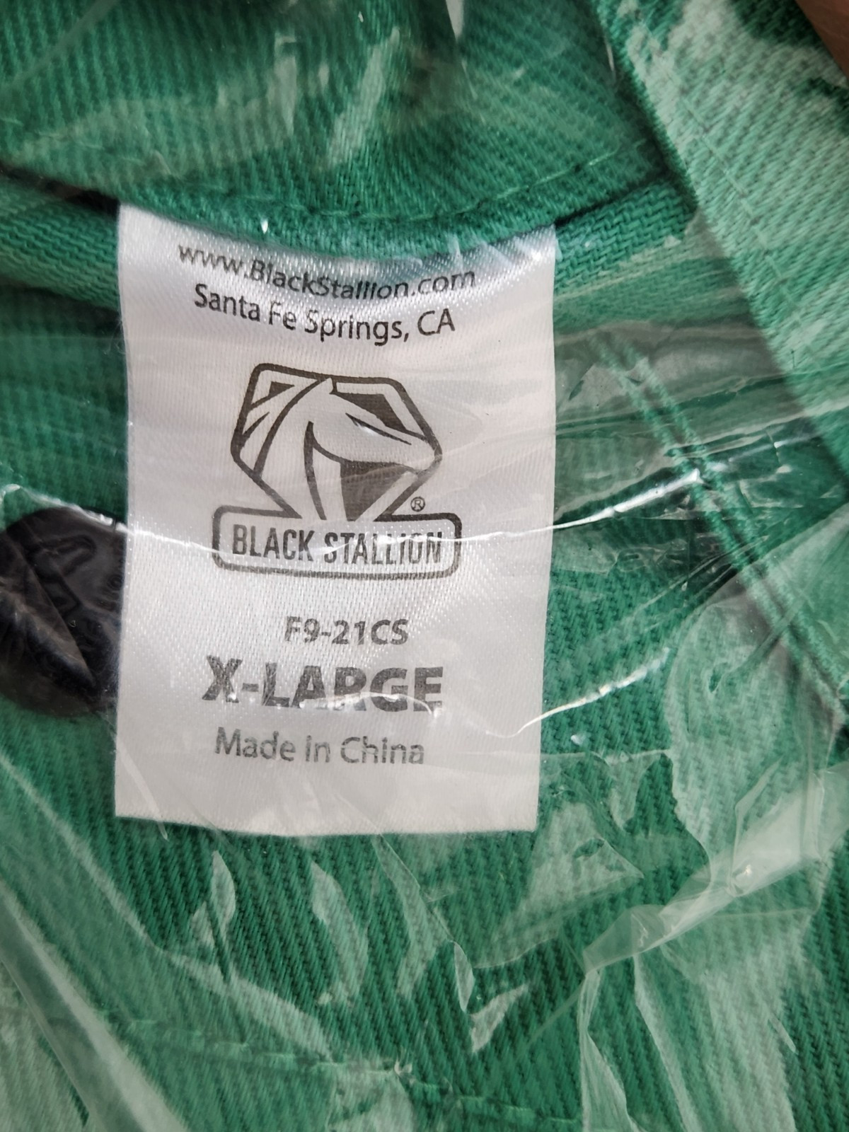 EXTRA LARGE Black Stallion F9-21CS FR Cotton Welding Cape Sleeves 9oz Green