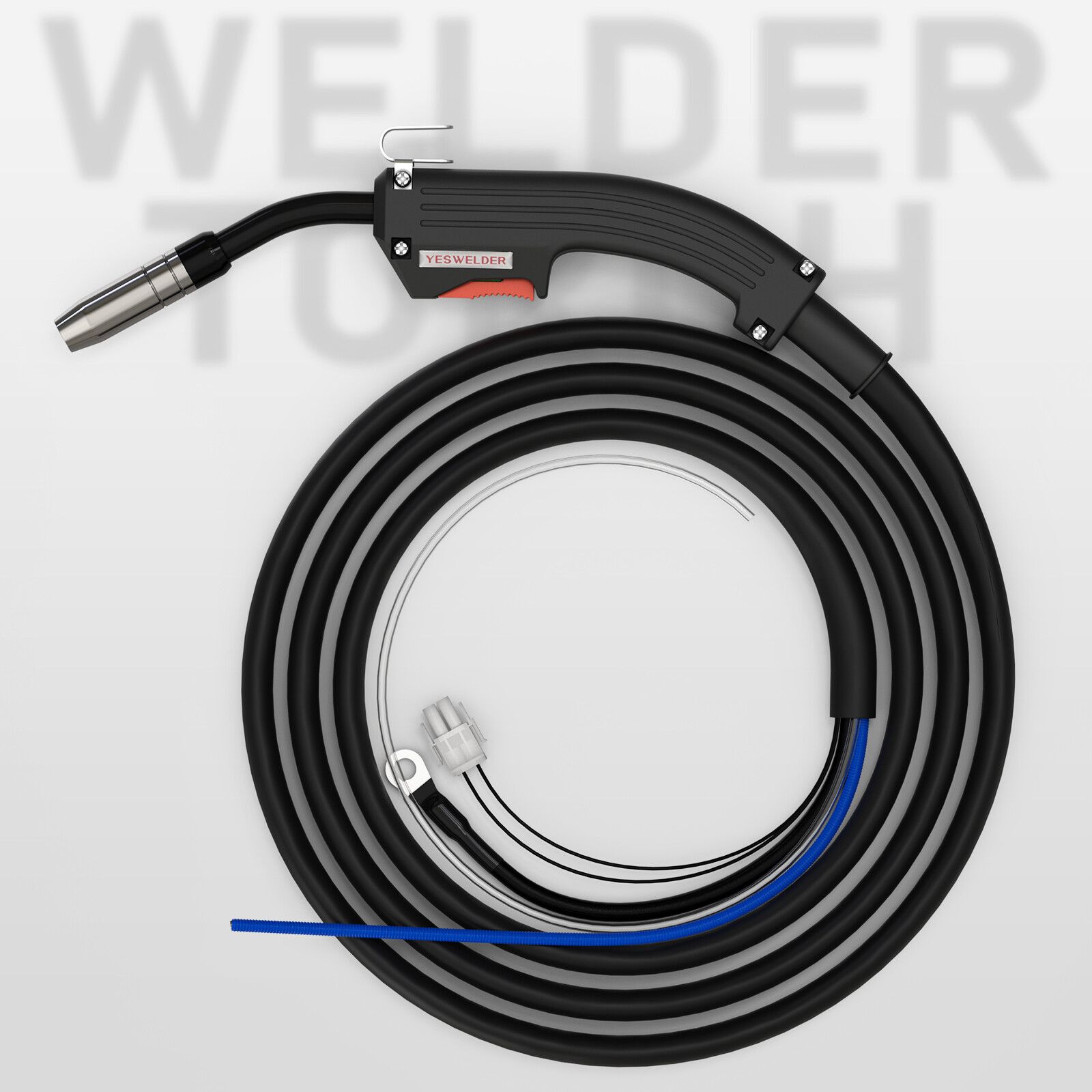 Chicago Electric Welder Complete Replacement Mig Welding Gun Torch Stinger, 8ft