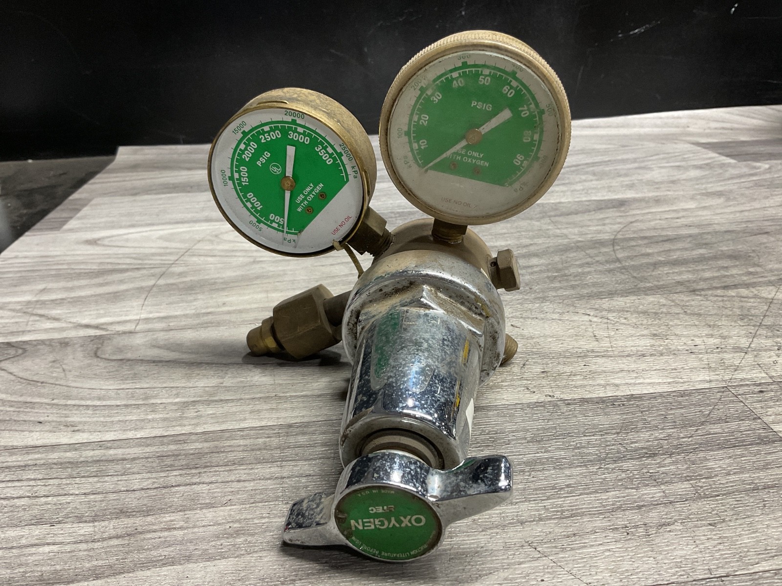 L-TEC Trimline R-76-75-540 Welding Gas Regulator Oxygen #305A152PR2