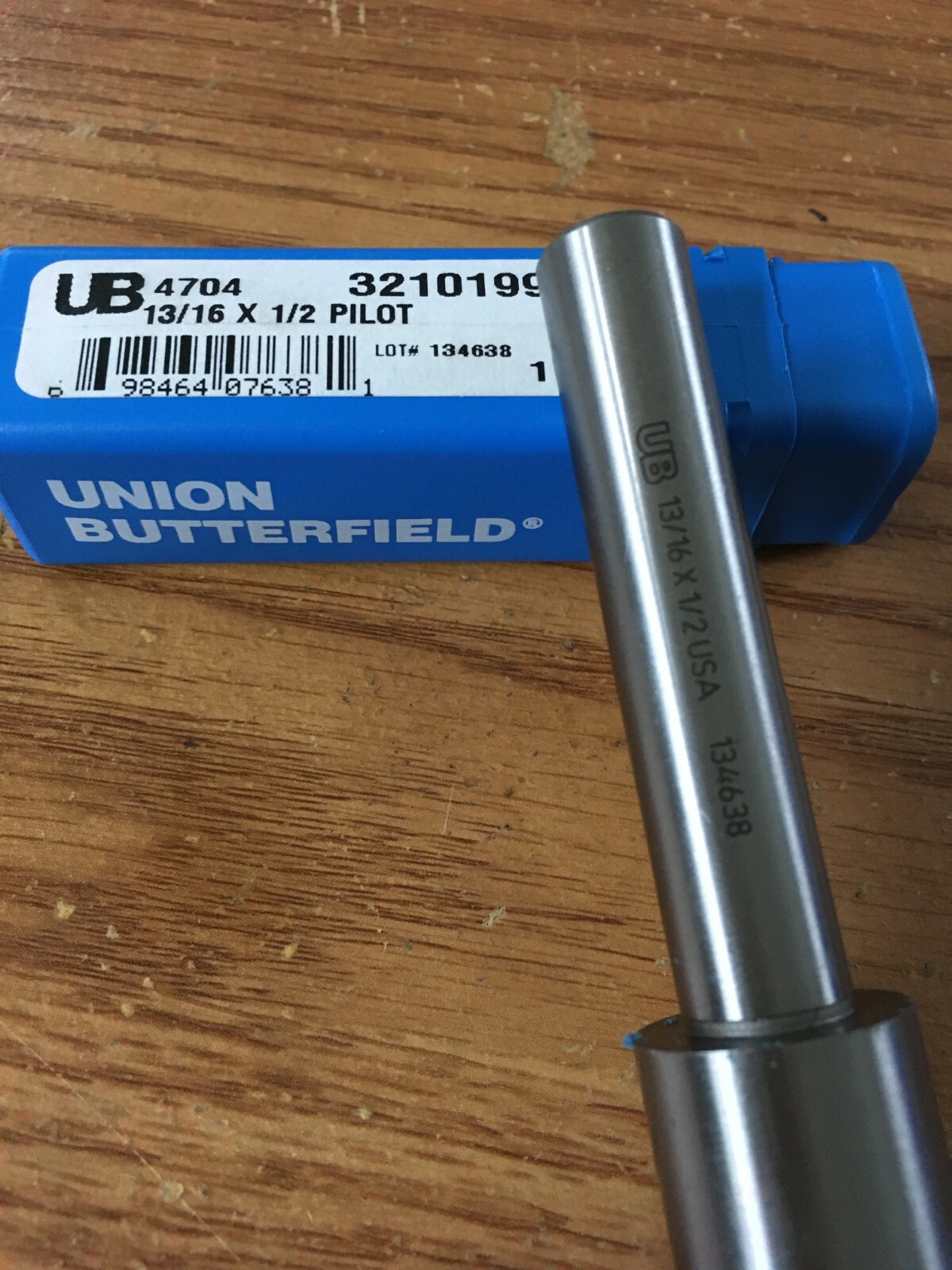 13/16″ Pilot Dia 1/2″ Shank HSS Straight Counterbore Pilot