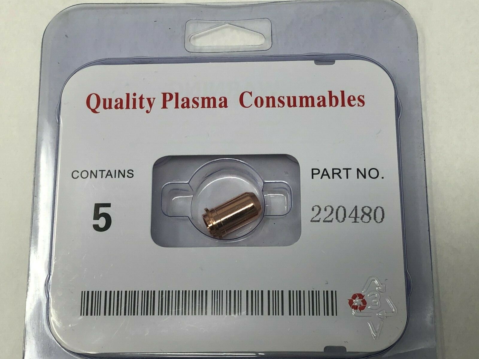 Quality Plasma Consumables 220480 Nozzle Torch Tips PMX T30V Amps 30 Qty. 5/PKG