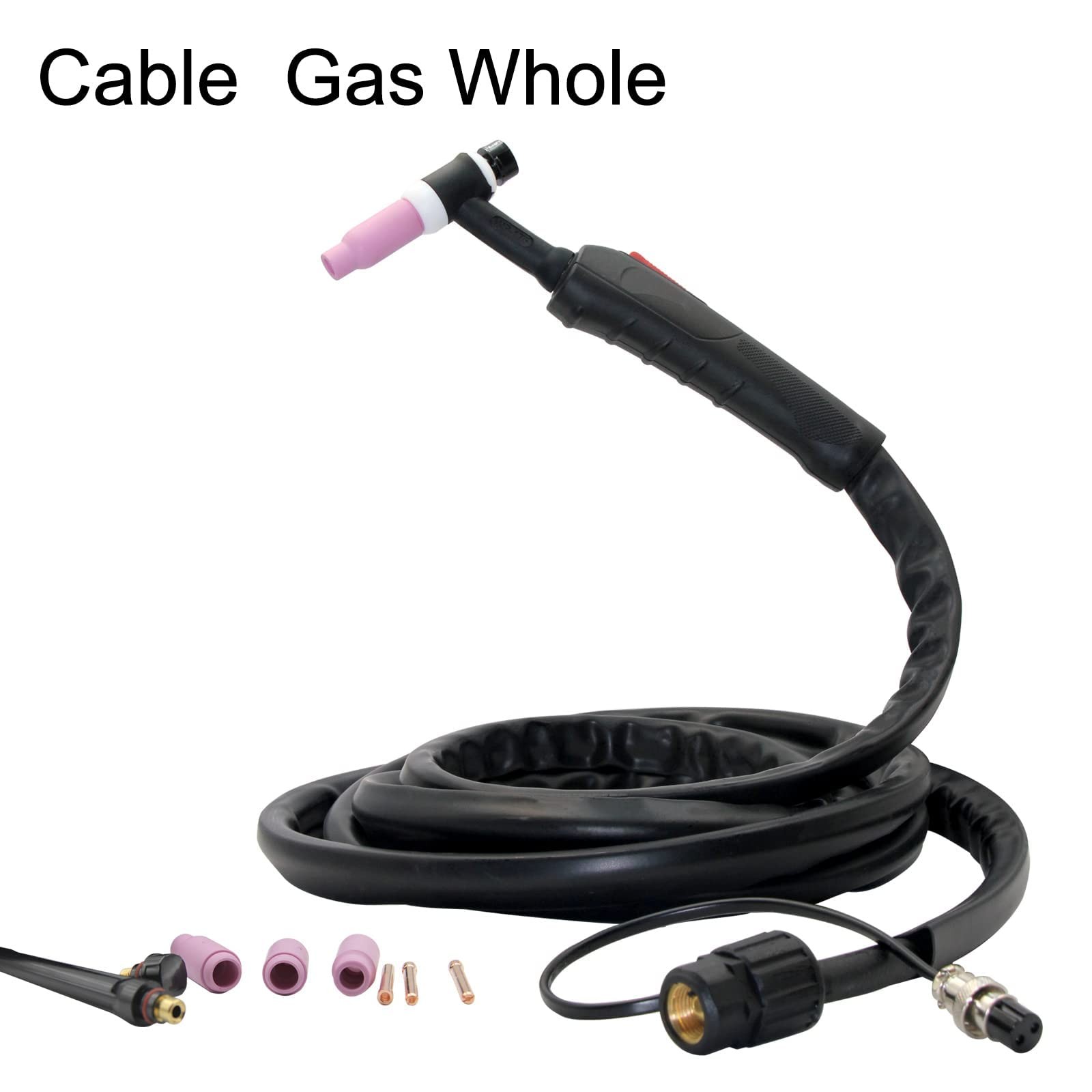 WP17F Air-Cooled Tig Torch With 13FT Cable Plug 16M-2 M16*1.5 Connector (WP17…