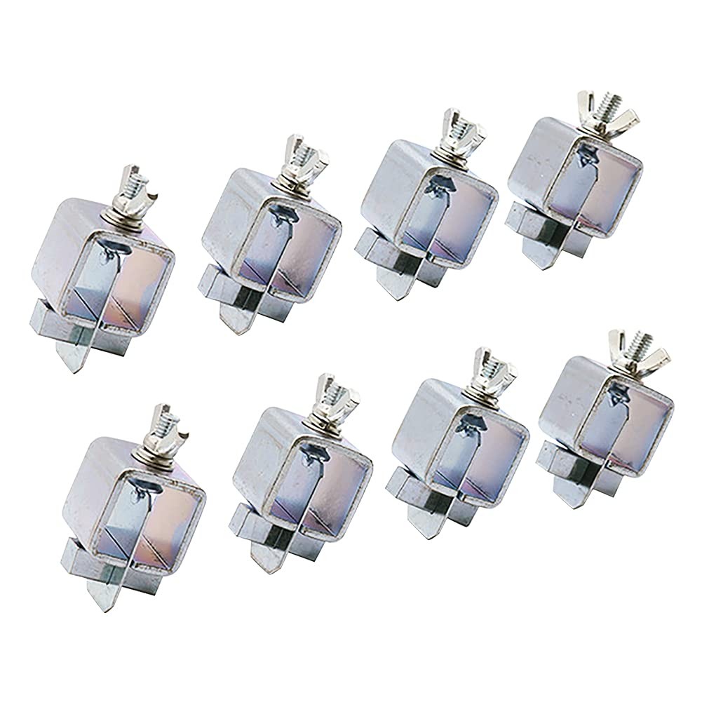 KASCLINO Butt Welding Clamps, 8pcs Multifunctional Small free size, Silver