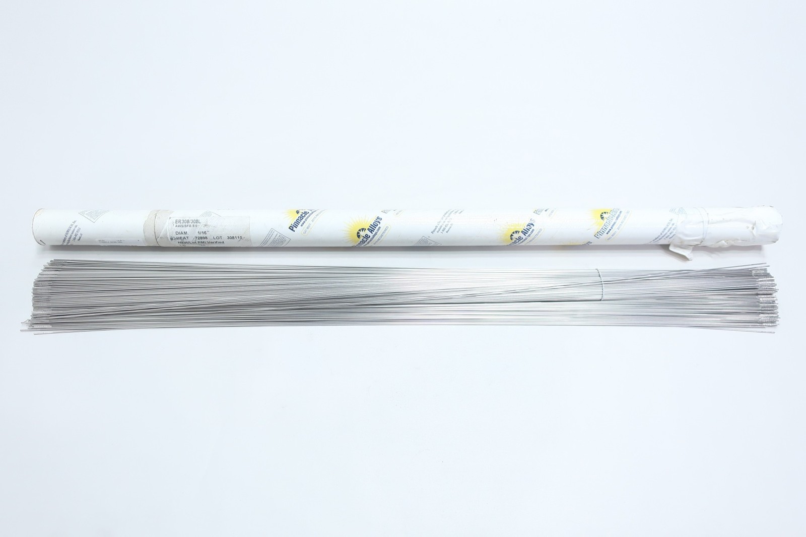 Pinnacle ER308/308L Stainless Electrode 1/16in X 36in 10lb