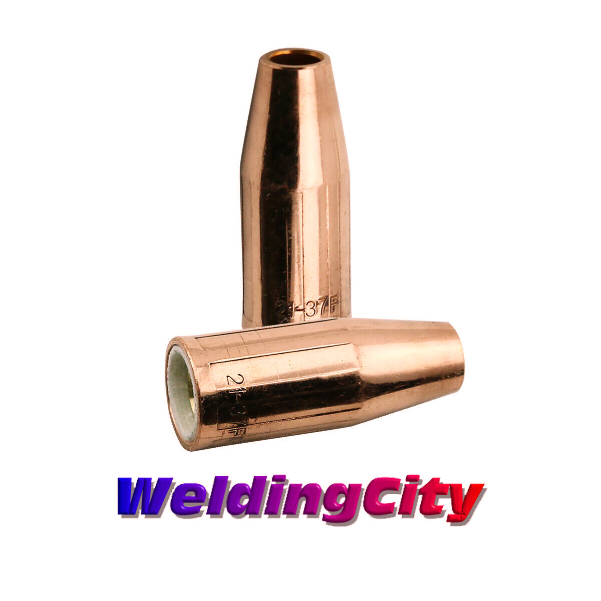 WeldingCity® 2-pk MIG Welding Gun Nozzle 21-37-F 3/8″ for Lincoln 100L Tweco 100