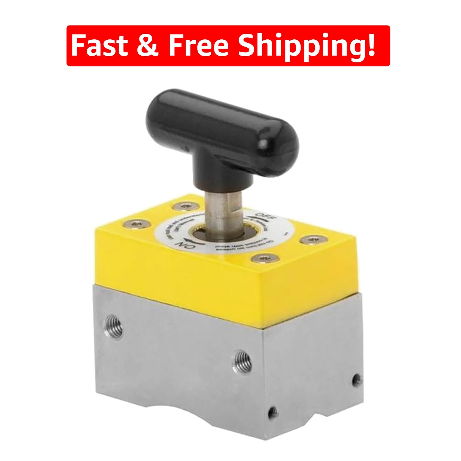 Alloy Steel Magnetic Square Clamp – 150 lb Stronghold with Easy Cleanup Feature