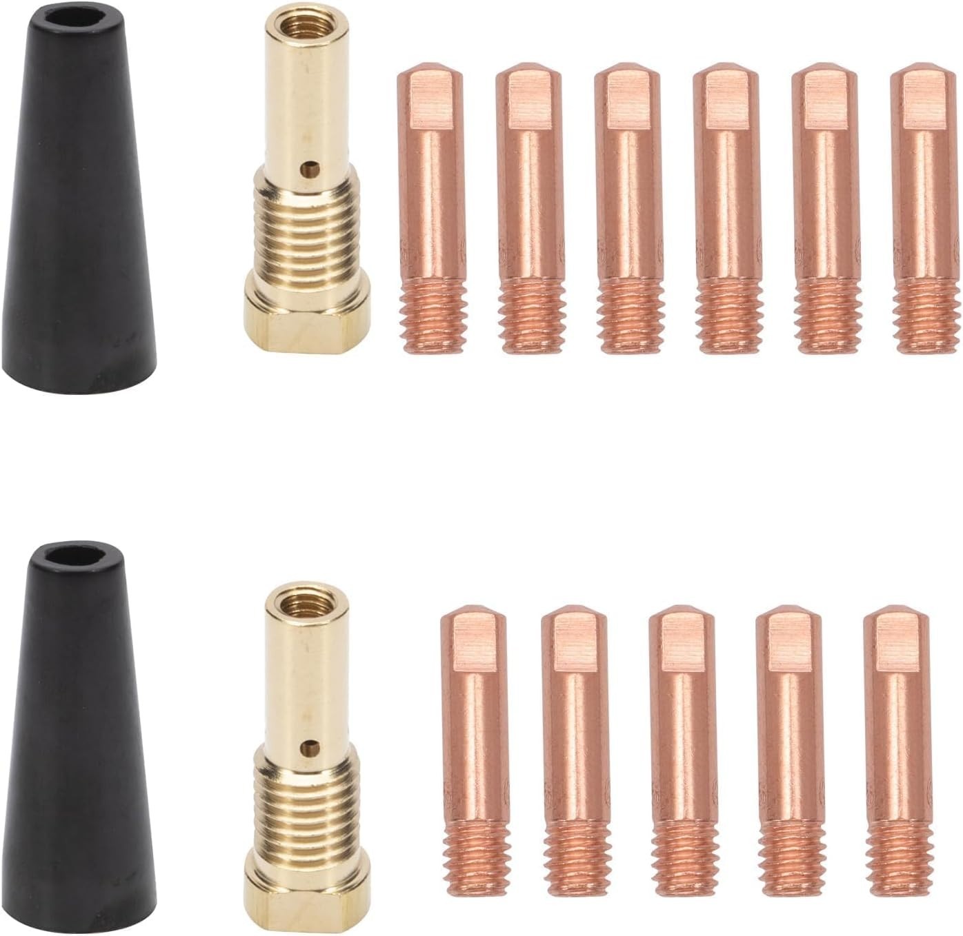 14PCS Flux Core Gasless Nozzle Tips Kit Compatible for Century FC90 80GL,Forn…