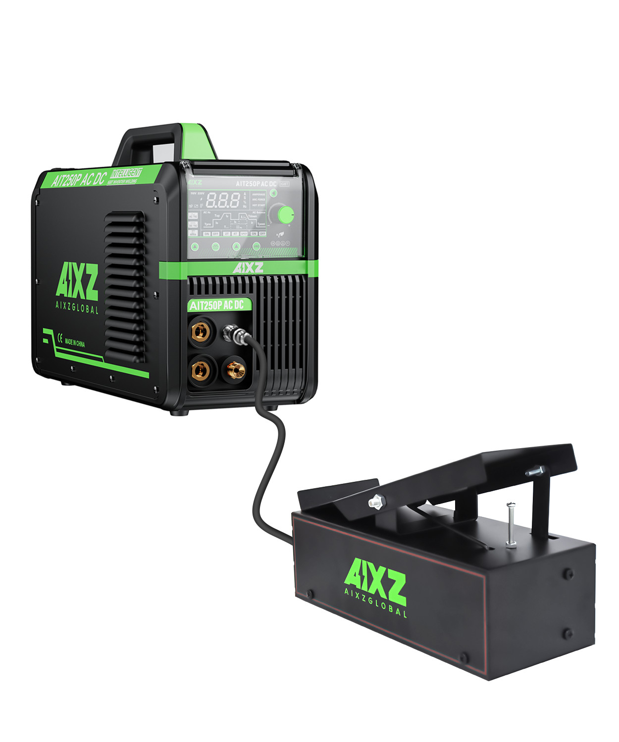 200Amp AC DC TIG Welder 110/230V Pulse Aluminium HF TIG/MMA Machine w/FOOT PEDAL