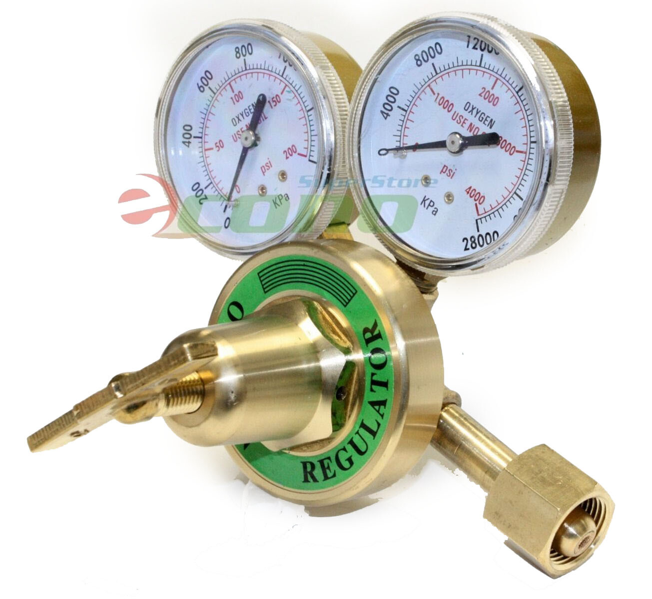 VICTOR STYLE OXYGEN REGULATOR UL LIST PRESSURE GAUGES