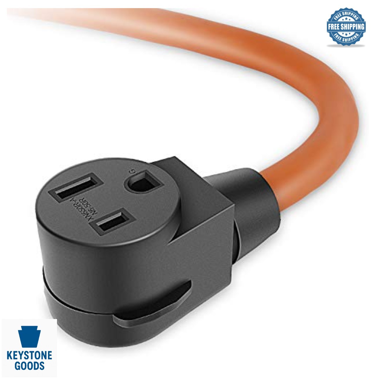 NEMA 14-50P to 6-50R Welder Adapter Cord 50 Amp 250V 8 AWG 1.5 FT Heavy Duty