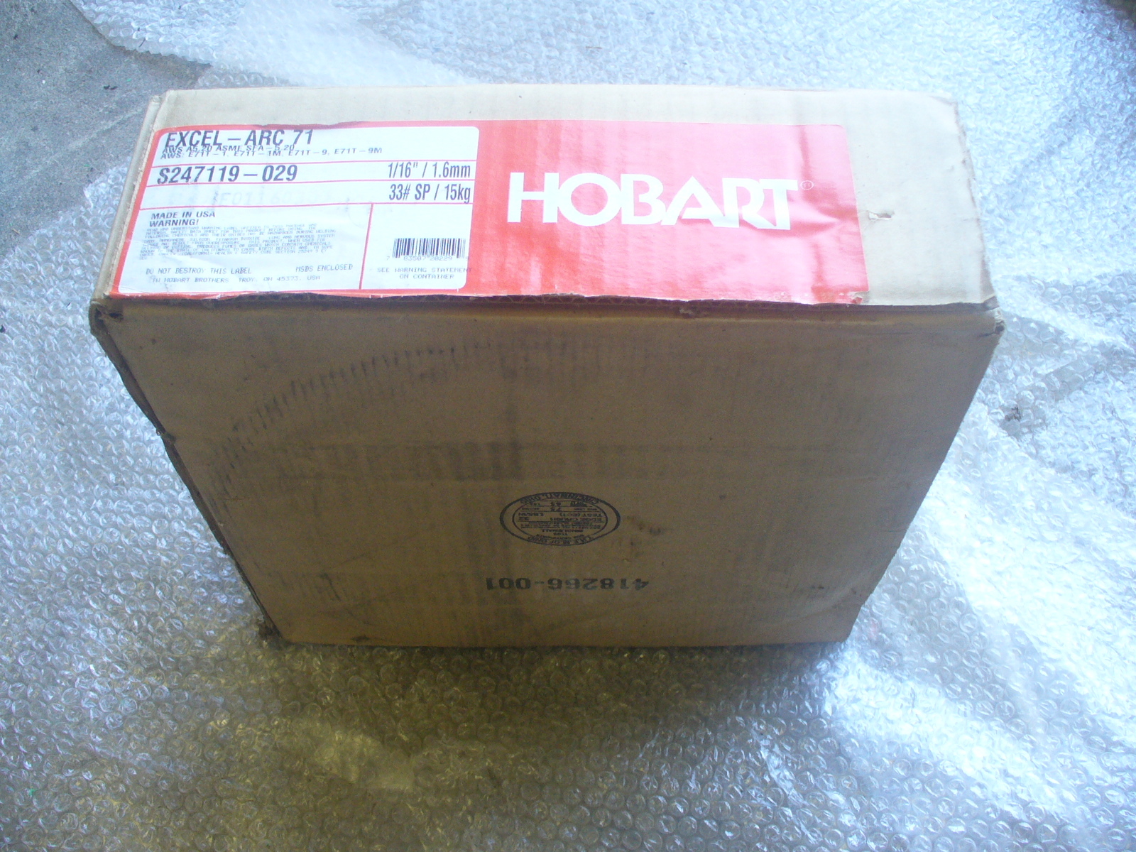 HOBART MIG WELDING WIRE Size: 1/16″ (1.6mm) x 33# (15kg)