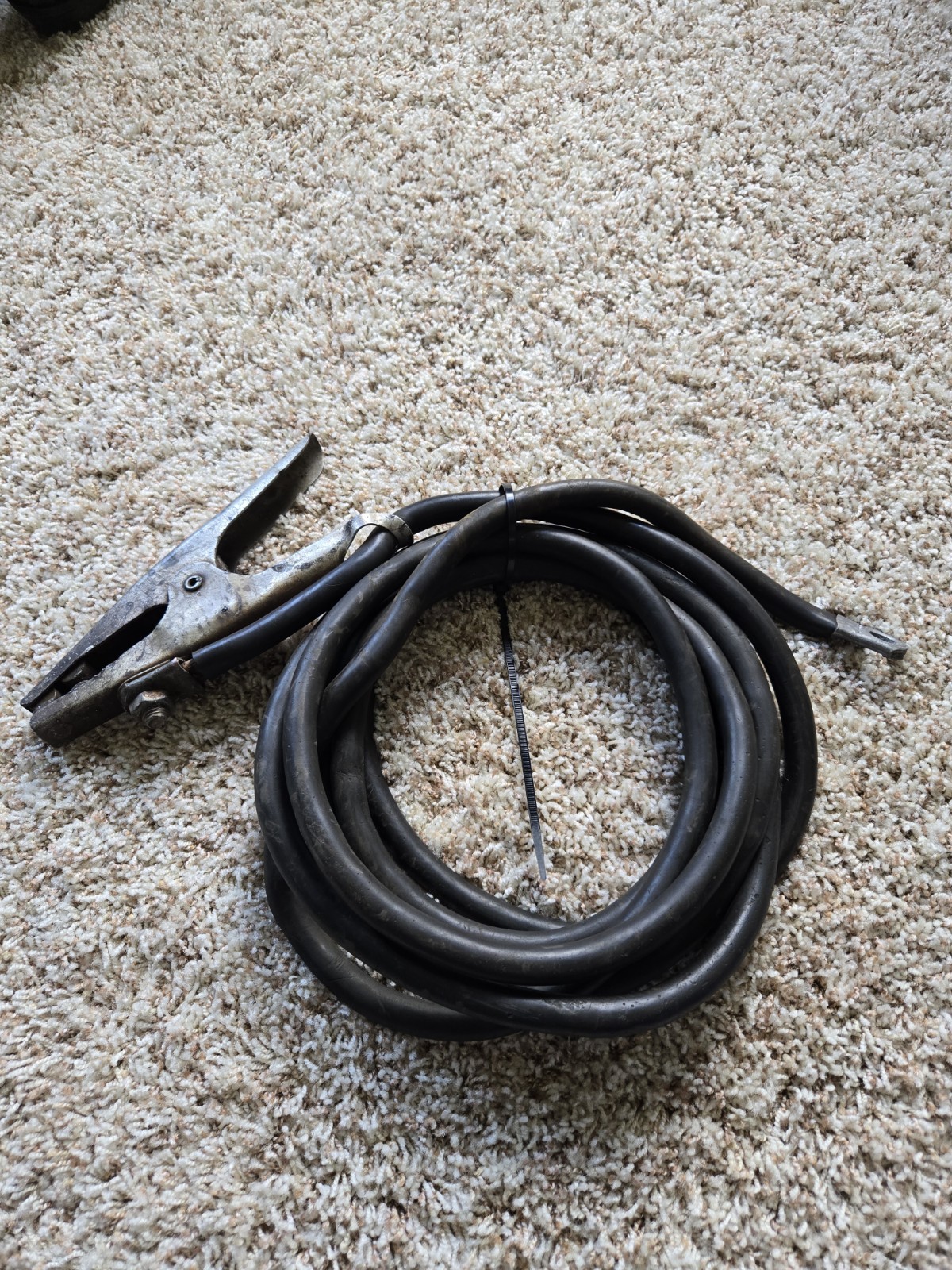 Lincoln Electric Cable Kit, 2/0 Awg, 15 Ft, Ground Clamp Used