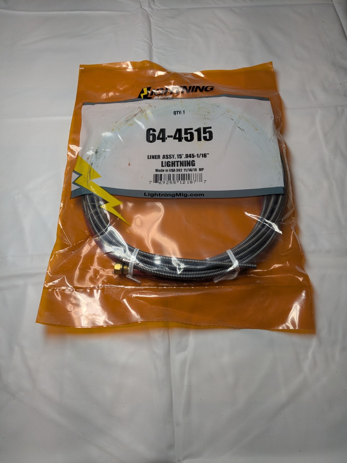 AMERICAN TORCH TIP Liner Assembly: 1/16 in x 15 ft, 64-4515
