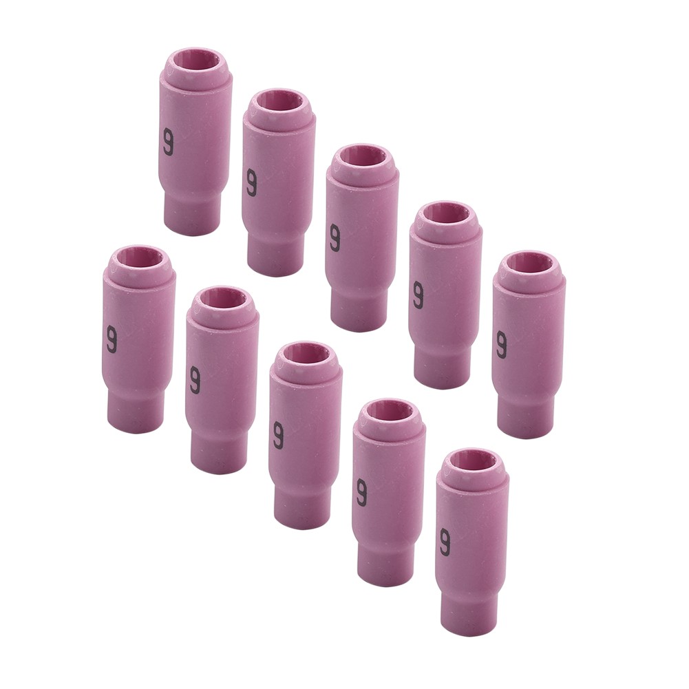 10PCS TIG Weld Consumable 10N48#6 Alumina Nozzle Cup 1″27/32 For WP-17/18/26