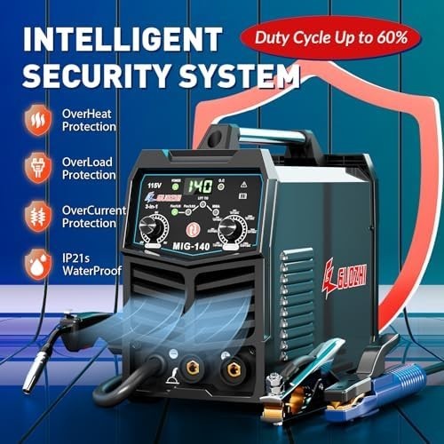 3 In 1 MIG Welder FLUX MIG/ARC/LIFT TIG 140A Multi 110V Welding Machine 110V