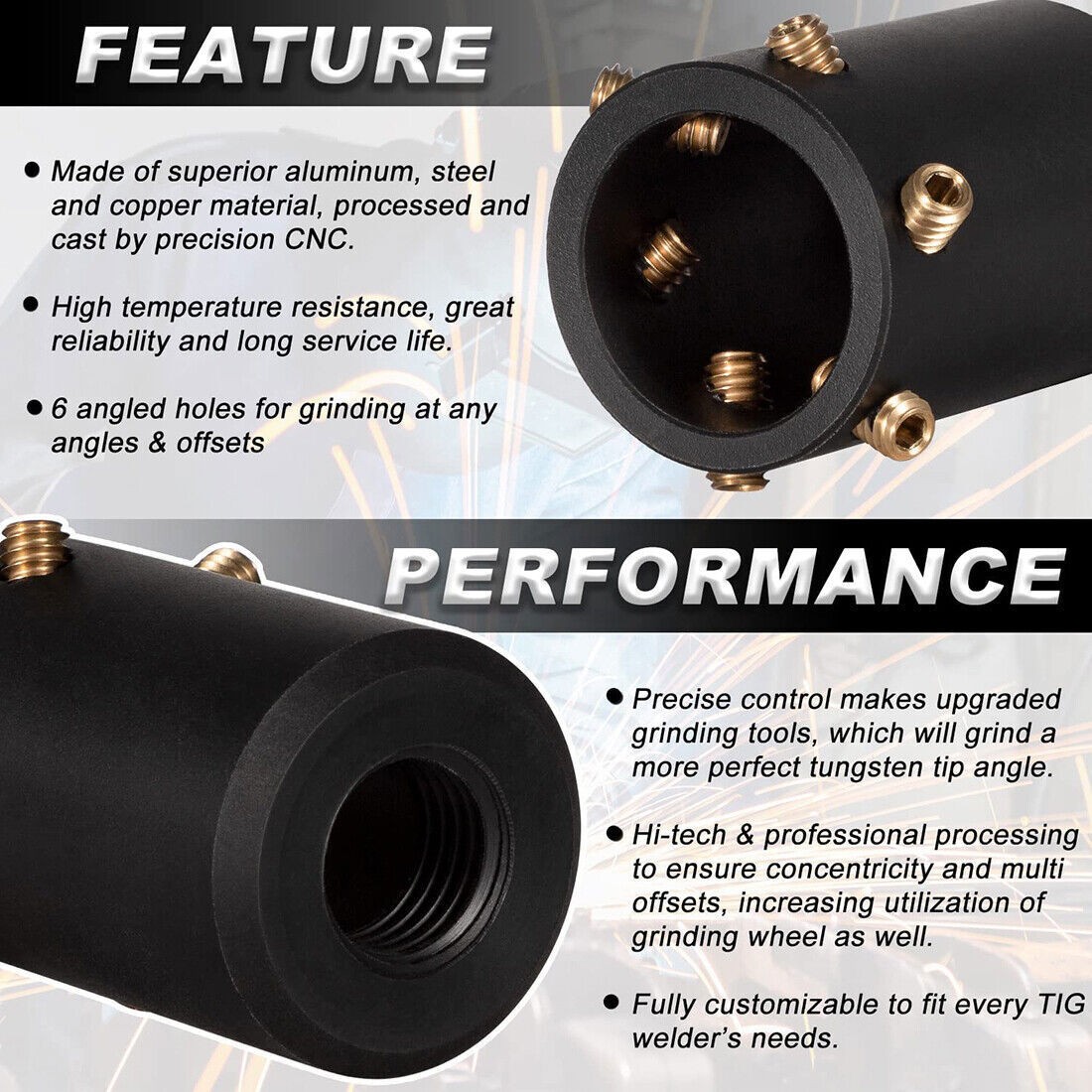 GR-12 Tungsten Sharpener Grinder, Electrode Sharpener Grinder Head TIG Welding