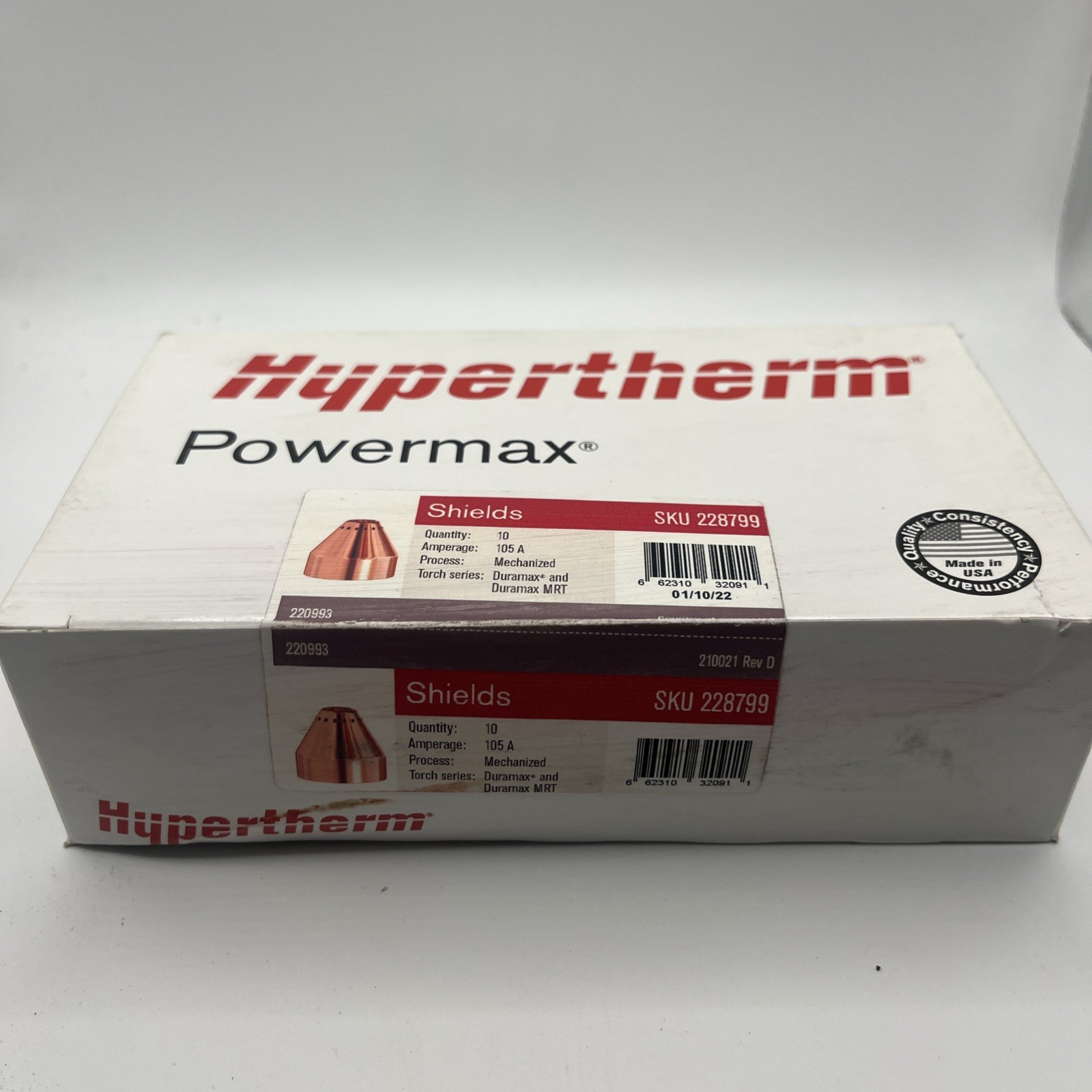 Hypertherm 228799 Kit for 220993 Shield Bulk 10 pack 105 A BOX BRAND NEW