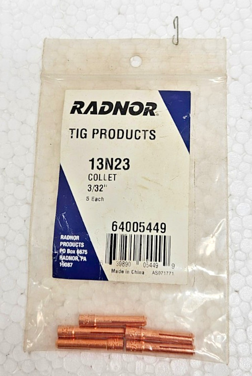 Radnor 13N23 TIG Collet 3/32″ (5 Pcs)