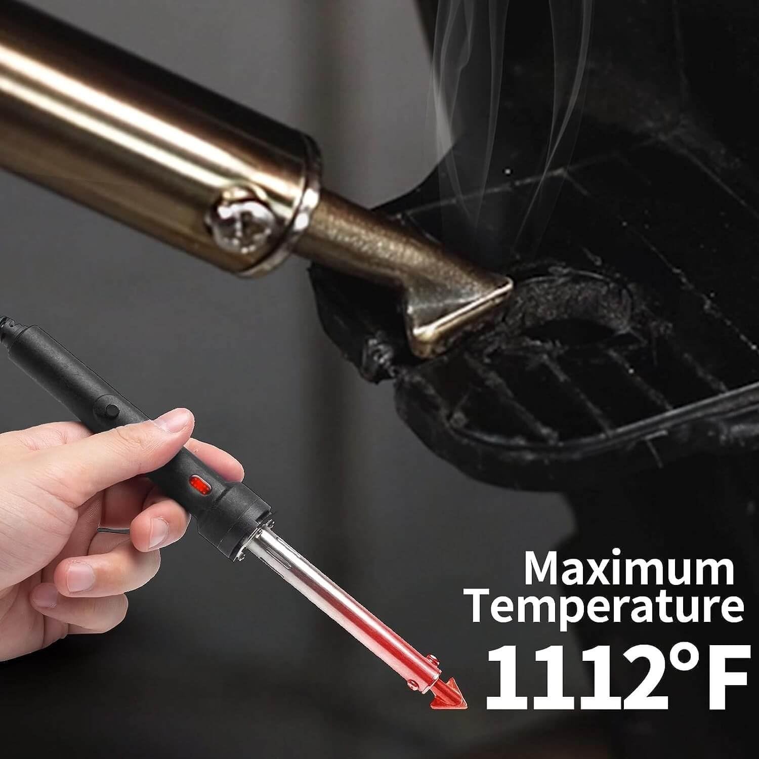 220W Plastic Welder, 1200PCS Staples 40PCS Rods Plastic Welding Kit, 5 in 1 W…