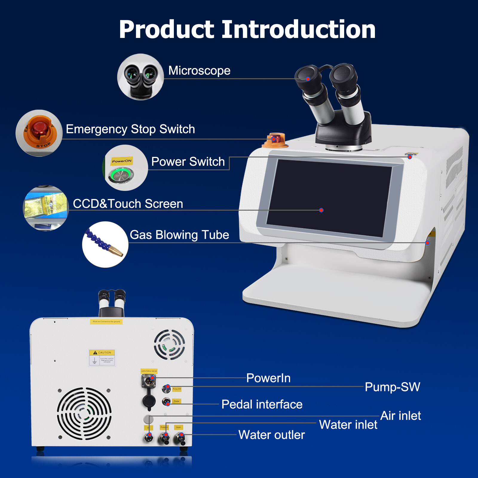 🔥60W Jewelry Spot Welding Machine Laser Solder Machine For Jewelry Welder US