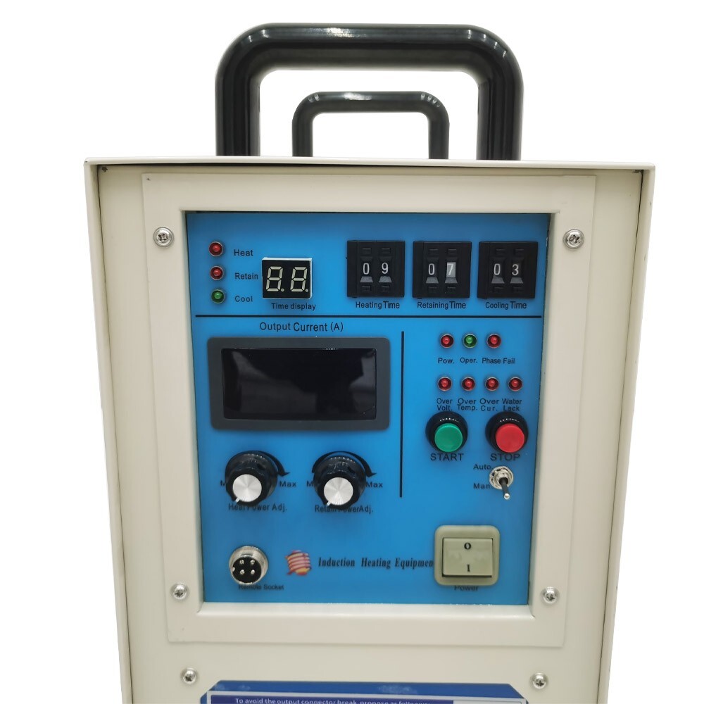 220V 15KW High Frequency Induction Heater Furnace 30-100KHZ Induction Heating Ma