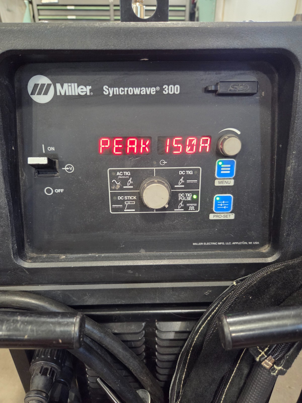 Miller Syncrowave 300 (Latest Model) TIG Runner Package AC/DC Pulse 548 Hours
