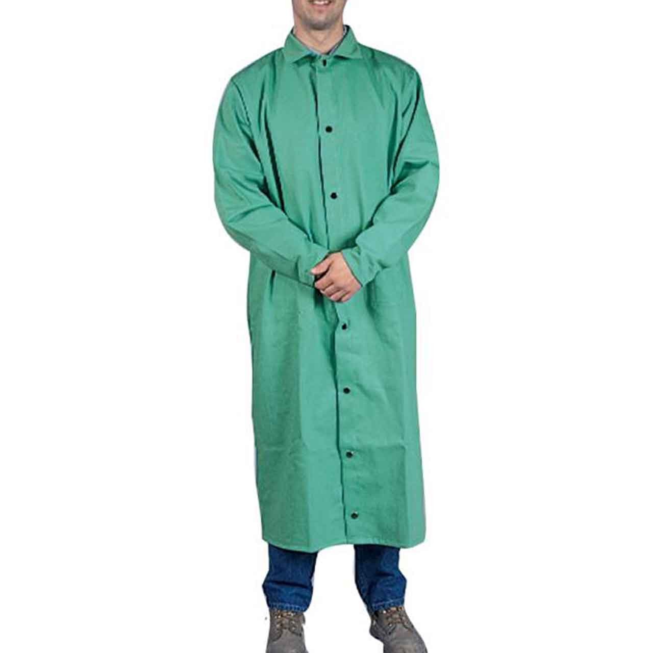 Tillman 6250 50″ 9 oz. Green FR Cotton Shop Coat 4X-Large