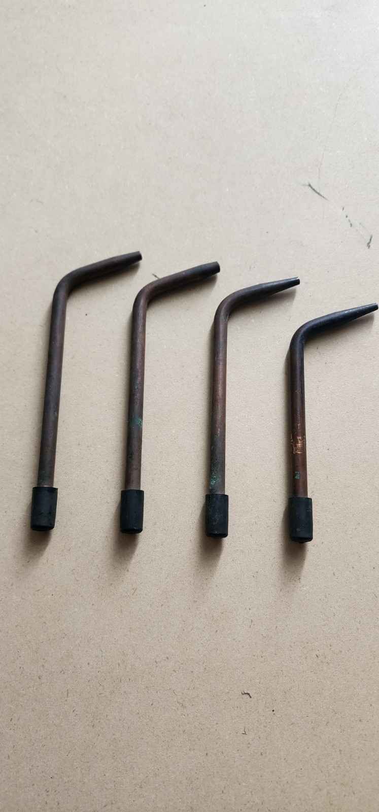 LOT OF 4 Vintage K-G APL Oxy Acetylene Welding Brazing Torch Tips
